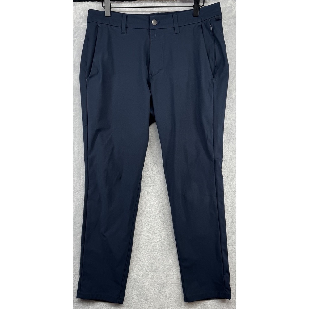 Lululemon Commission Slim Fit Pants Stretch LM5A90S Blue Men's Size 32x28